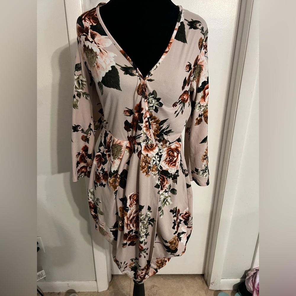 Floral V-Neck Dress